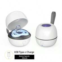 Esterilizador UV recargable portátil, adecuado para esterilizar y almacenar artículos como chupetes, joyas, llaves, cortaúñas - Blanco - Ver 2