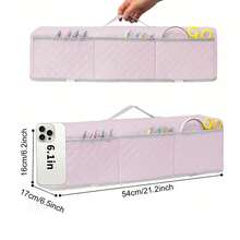 1pc Die Cutting Machine Cover, Printer Cover, Home Office Organizer, Quilted Texture Design, With 3 Front Pockets, Easy Access, Ideal For Home & Office Use. - Multicolor - View 4