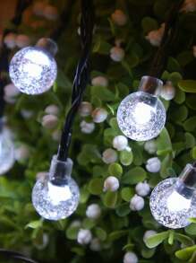 Solar Outdoor String Lights, Powered By Solar Energy, Bubble Lights, 8 Modes, No Accessories Needed, Suitable For Gardens, Parties, Independence Day, Christmas, Dance, And Birthday Decorations.IP65