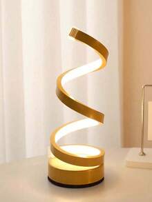 1 件 LED 黑色创意风格台灯，3 色可调，圣诞礼物，适用于书房、客厅、卧室床头灯