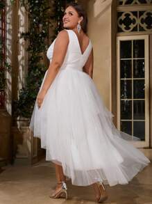 Robe de soirée élégante et élégante avec dentelle et tulle pour femmes. Robe de mariée pour invités, robe de cocktail de longueur mi-mollet, style de ligne A. Tenue de mode pour croisière, remise des diplômes, événement formel