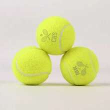 1 个可定制网球，3 种设计选择，采用厚羊毛毡制成，可牢牢抓住球面，高弹性合成纤维训练网球，耐用，适合高级训练，适合作为网球队队长的纪念品或赛季结束/节日礼物
