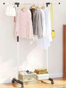 Adjustable Clothes Hanger With Shoe Rack 135x68x40 / 122x37x138 - modelo ajustável - 查看 2