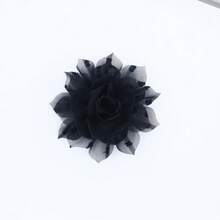 5 件/包 8 厘米布料人造山茶花蕾丝花边，手工 DIY 花卉装饰配件，适用于婚纱、发饰 - 彩色 - 查看 17