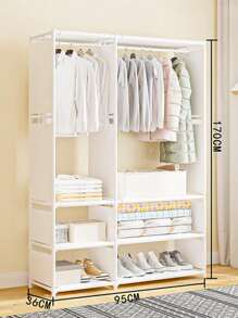 Portable Bookshelf With Fabric Cloth Cube Closet Storage Organizer Bookcase Living Room Study Room Bedroom Multifunctional Organizer