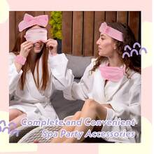 30pcs Women's Sleepover Party Supplies, Hair Bands, Eye Masks, Handbags, Party Tattoo Stickers Set, Spa Party Supplies, Sleeping Supplies, Pajama Party Accessories, Spa Party Gifts