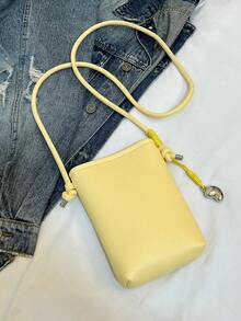 Mini New Fashion Versatile Bucket Crossbody Bag For Women Wallet Purse Wallet Wallet - Yellow - View 7