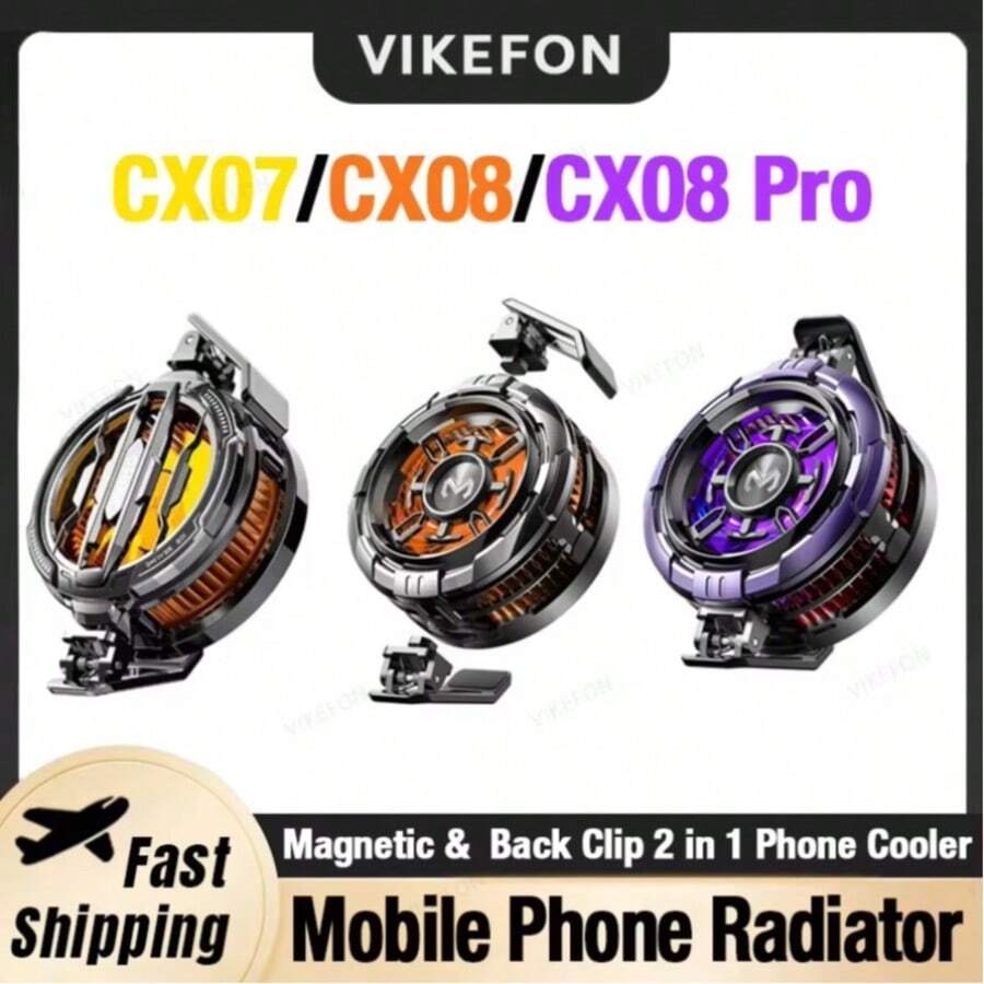 手机散热器半导体散热磁吸背夹通用CX08 CX07风扇冷冻散热器 - 彩色 - 查看 1