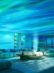 1 pezzo Proiettore di luci dell'aurora boreale con luce galassia per sala giochi, feste, proiettore di luce per camera da letto, proiettore di luce a LED per decorazioni domestiche