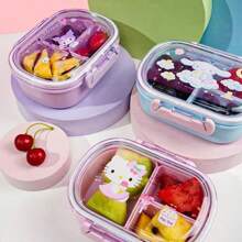 Sanrio 1 Pezzo Set Contenitore Pranzo Rosa Hello Kitty & Friends - A prova di perdite, Rettangolare, Contenitore Pranzo in Plastica con Scomparti, Lavabile a Mano per Lavoro, Scuola e Viaggio, Scatola Porta Pranzo | Contenitore Pranzo a Tema Personaggio | Facile da Pulire, Sanrio, Ritorno a Scuola