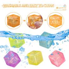 2/4/8/16 Stück langsam steigende Quetsch-Stresslinderungswürfel, Teigdruckball - weiche Fidget-Spielsachen für Büro, Klassenzimmer, Fokus-Party-Geschenke, Strumpfhalter, Osterkorb-Füllungen, sensorische Dehnung für Erwachsene (3cm/1,18 Zoll)