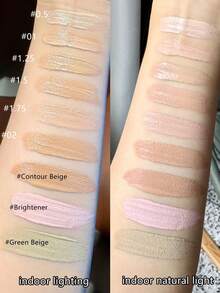 the SAEM Cover Perfection Tip Concealer 0.5 Ice Beige，液体多用途遮瑕膏，全覆盖妆容，适用于痤疮、瑕疵、黑眼圈、色素沉着和瑕疵，K-Beauty，韩国化妆品 - 6.5g/0.23oz。 - 0.5 lce Beige - 查看 6