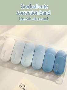 1pc Elegant Oval Shape Gradient Color Correction Tape, Quiet Correction Tape For Students Back To School