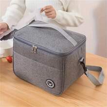 1 pezzo Nuova borsa termica con design senza mani e a prova di perdite, riutilizzabile, adatta per lavoro, campeggio, viaggi, con opzioni multiple per il trasporto, senza contatto con gli alimenti, per il ritorno a scuola, borsa da trasporto da esterno
