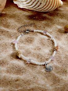 Women's Bohemian Seed Beaded Necklace Set, Hawaiian Handcrafted Turquoise Beach Bead Necklace Jewelry