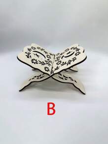 1pc Wooden Reading Book Shelf, Shelf, Book Stand, Book Holder, Decorative Display, Movable Folding Bookshelf, Holiday Gift