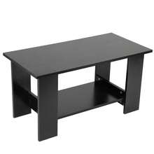 Multi Function Coffee Table Living Room Furniture Modern Design Livingroom Decor (Black) - Black - View 7