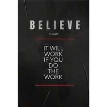 1 件可选画框现代信仰纪律和专注定义海报激励鼓舞人心帆布画墙面艺术适用于家庭办公室房间装饰 - 彩色 - 查看 30