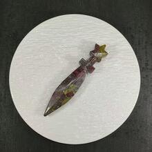 独特的天然水晶剑雕刻 - 非常适合家居装饰和生日、万圣节和圣诞节礼物、DIY 工艺品、珠宝图案、DIY 珠宝制作配件 - 彩色 - 查看 19