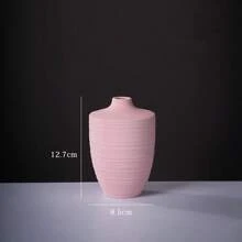 Creative Frosted Matte Unglazed Ceramic Vase European Style Simple Flower Arrangement Dried Flowers Living Room TV Cabinet Dining Table Home Decoration Ornaments Hydroponic Vase