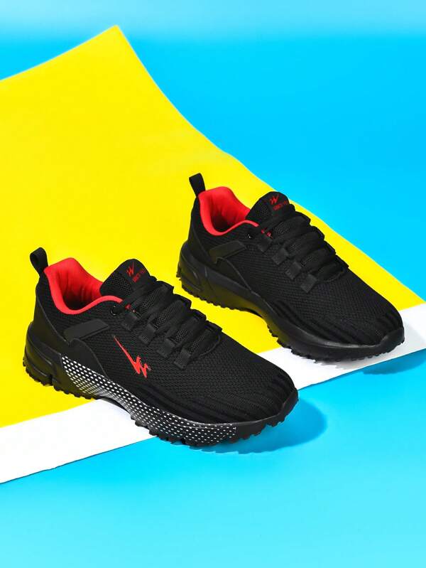 SHUANGXING Lightweight Breathable Sporty Men's Sneakers, Low-Top Lace-Up Casual Running Shoes For Daily Wear, Summer