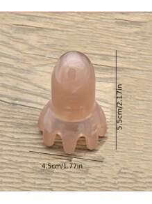 1pc,Octopus Manual Head Massager - Translucent Brown Resin Scalp Comb For Neck And Shoulders Relaxation And Blood Circulation Stimulation, Relaxation Device | Octopus Design | Resin Structure