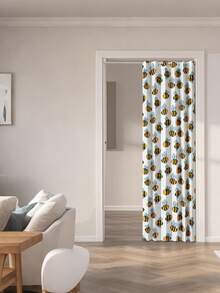 1 件条纹折叠门帘，无需钻孔，清新简约日式窗帘，适用于厨房、走廊、浴室、卧室，可悬挂窗帘杆 - 彩色 - 查看 11