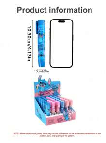 Disney Random Style Disneys Kawaii Stitch Press Eraser Cartoon Cute Stitch&Lilo Stationery Office Supplies Colorful Eraser (Some Parts May Be Random)