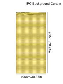 1 pieza Telón de fondo de cortina de plástico para la lluvia de 100*200cm, cortinas de color dorado o plateado para decoración de pared del hogar, perfectas para fiesta de cumpleaños, boda, fiesta festiva (negro), Regreso a la escuela Día de San Valentín