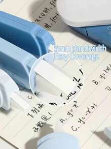 1pc Elegant Oval Shape Gradient Color Correction Tape, Quiet Correction Tape For Students Back To School