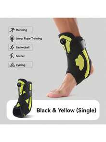 1pc Open-Style Sports Fitness Basketball Yoga Elastic Adjustable Ankle Sleeve - Multicolor - View 15