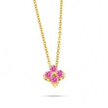 Colar Elegante Feminino de Moissanite Colorido e Deslumbrante, Incrustado com Quatro Moissanites Coloridos - Joias Femininas Ideais para Noivado e Casamento, Presente Perfeito para Dia dos Namorados, Páscoa, Dia das Mães, Ação de Graças e Natal