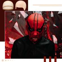 2pcs Bald Cap Makeup Latex Bald Wig Cap For Men & Women, Solid Brown Color, Suitable For Role Play, All Season Costume For Halloween