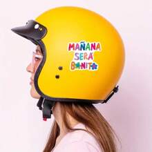 3 Inch Removable Outdoor Waterproof Vinyl Sticker Tomorrow Will Be Beautiful Spanish Quote With Colorful Flower Pattern, Motivational Aesthetic Sticker For Laptops, Tablets, Phone Cases, Notebooks, Water Bottles