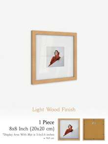 XXBANZHUAN 多种尺寸方形相框：30x30厘米/25x25厘米/20x20厘米/15x15厘米/13x13厘米/10x10厘米 | 6种现代饰面（哑光黑/浅木色/棕色/金色/白橡木色/米色） | 防碎高清亚克力玻璃，配有锯齿挂钩，方便墙面安装 | 适用于家居、办公室墙面和桌面展示 | 婚礼、生日、乔迁之喜的独特礼物