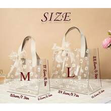 1 pièce, Sac cadeau PVC personnalisé, Faveurs de fête personnalisées, Sac cadeau/faveur de demoiselle d'honneur personnalisé, Sac fourre-tout de mariage, Sac à main transparent, Sac à main de demoiselle d'honneur, Cadeau de enterrement de vie de jeune fille, Cadeau de voyage pour femme, Sac cadeau transparent pour la Fête des Enseignants/Infirmières/Femmes/Action de Grâce/Fête des Mères/Nouvel An, Convient pour les cadeaux d'ambiance de campagne/château/plage/domaine, Cadeau pour amis/mariée/demoiselle d'honneur/fête, Cadeaux pour rassemblements intérieurs et extérieurs