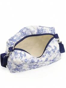 1pc Ditsy Floral Pattern Portable Diaper Bag, Can Be Hung On Baby Stroller - Multicolor - View 4