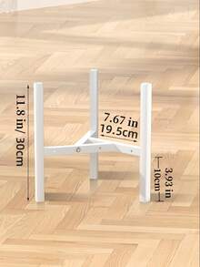 1pc Multifunctional Garden Plant Stand, Adjustable Width, Waterproof & Moisture-Proof, White, Indoor Plant Rack - White - View 15