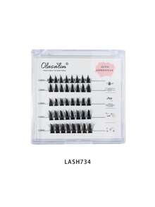 5 filas de 25 grupos de pestañas postizas, grupos de pestañas, extensiones, de 10mm-12mm-14mm-16mm, que incluyen pestañas de diferentes estilos y longitudes, adecuadas para lentes de contacto, sin necesidad de pegamento, ajuste cómodo y natural