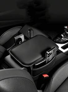 1 pièce de coussin d'accoudoir de boîte Napa tout saison pour l'intérieur de la voiture, fine protection de la boîte d'accoudoir centrale avec sacs de rangement des deux côtés, convient à la plupart des modèles de voiture