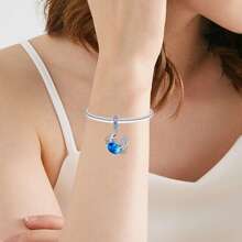 Silver Plated Charm Turtle Crab Small Fish Gear Ocean Series Charm Bead Is Suitable For Diy Female Bracelet Pendants