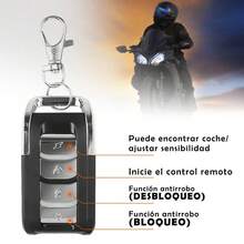 DC12V Motorcycle Anti-Theft Alarm Security System Remote Control Engine Start Bike Anti-Hijacking Cutting Off Remote Engine Start Arming Disarming - A - Ver 7