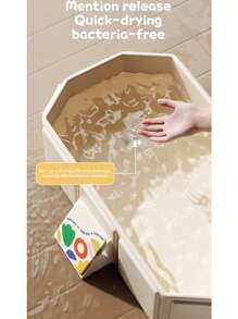 Portable Foldable Home Bathtub, Large & Extended Washing & Bathing Basin, Thickened Composite Board Bathtub, Hot Water Insulation Bathing Tub, Family Fun Water Play Pool, Ball Pit Bathroom Accessories Back To School