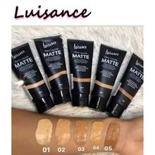 Kit With 3 Matte Liquid Foundation Luisance L5001 5 Colors - Color 01+04+05 Hides Small Imperfections - View 2
