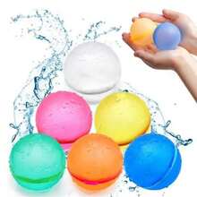 10pcs/Set Sophisticated Refillable Silicone Squeeze Balls, Suitable For Party, Beach, Vacation, Perfect Gift - Multicolor - View 3