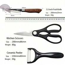 Stainless Steel Kitchen Knives Set Tools Forged Kitchen Knife Scissors Ceramic Peeler Chef Slicer Nakiri Paring Knife Gift Case