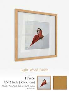 XXBANZHUAN 多种尺寸方形相框：30x30厘米/25x25厘米/20x20厘米/15x15厘米/13x13厘米/10x10厘米 | 6种现代饰面（哑光黑/浅木色/棕色/金色/白橡木色/米色） | 防碎高清亚克力玻璃，配有锯齿挂钩，方便墙面安装 | 适用于家居、办公室墙面和桌面展示 | 婚礼、生日、乔迁之喜的独特礼物