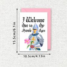 Welcome To Medieval Birthday Cards, Senior Birthday Cards, 40th Birthday Cards, Medieval Knight Birthday Cards, Renaissance Birthday Cards, Birthday Party Cards, Funny Cards, Cute Cards