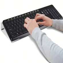 1pc Acrylic Keyboard Stand - Compact Desk Riser For Keyboard And Mini PC, Durable Plastic, No Battery Required, 2 Color Options, Space-Saving Design, Suitable For Modern Workspaces, Keyboard Stand | Stylish Keyboard Stand | Durable Plastic Stand, Keyboard Tray Back To School