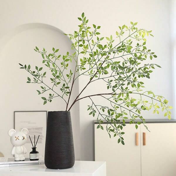 Artificial Southern Bamboo Sprig, Fake Green Plant, Decorative Potted Faux Bamboo, Home Decoration Floral Arrangement Plant